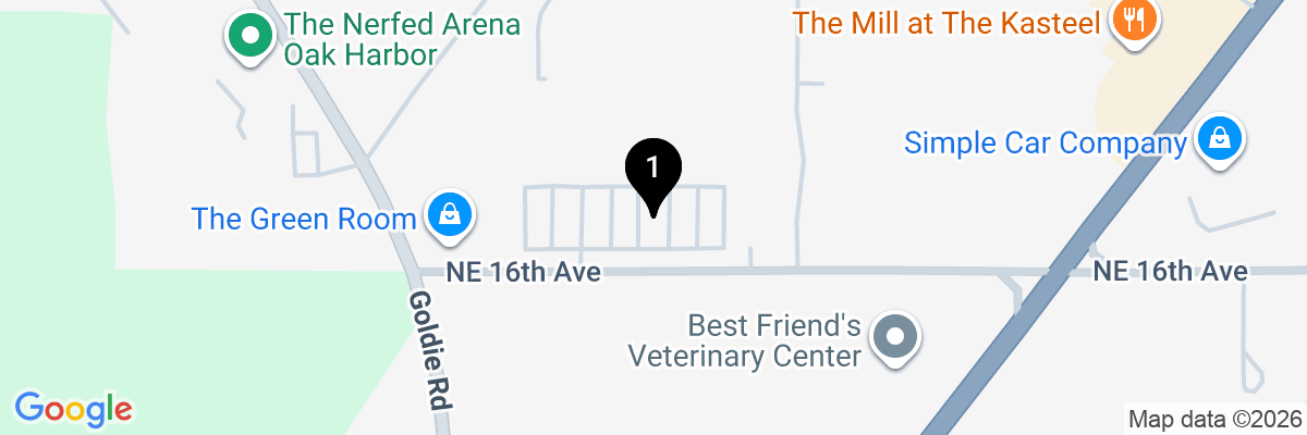Map showing facility locations