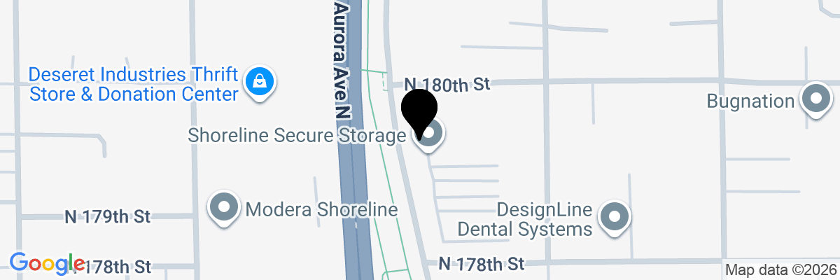 Map showing facility locations