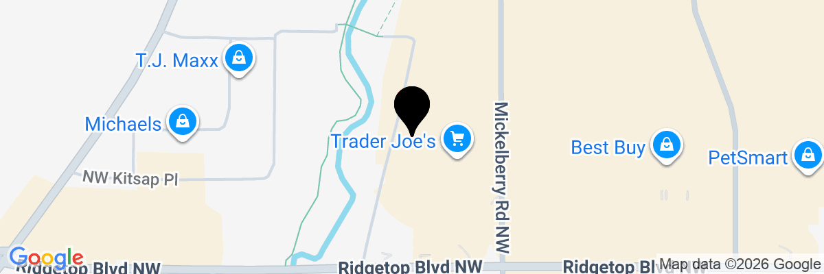 Map showing facility locations