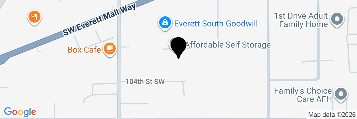 Map showing facility locations