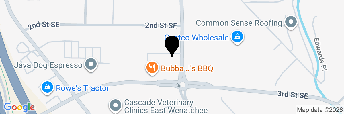 Map showing facility locations